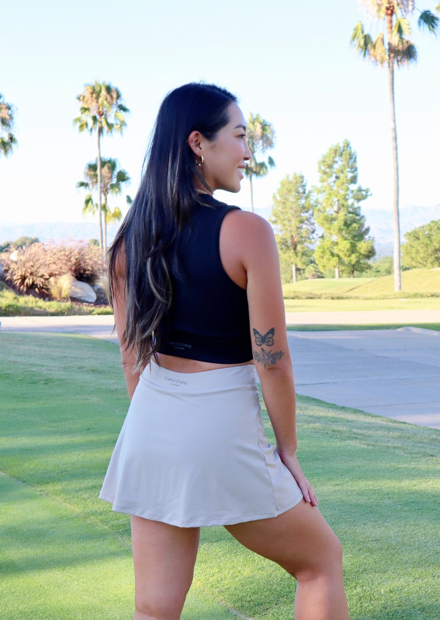 Evelina Chiang x Sirious Golf Skirt - Khaki (2-Pocket Design)