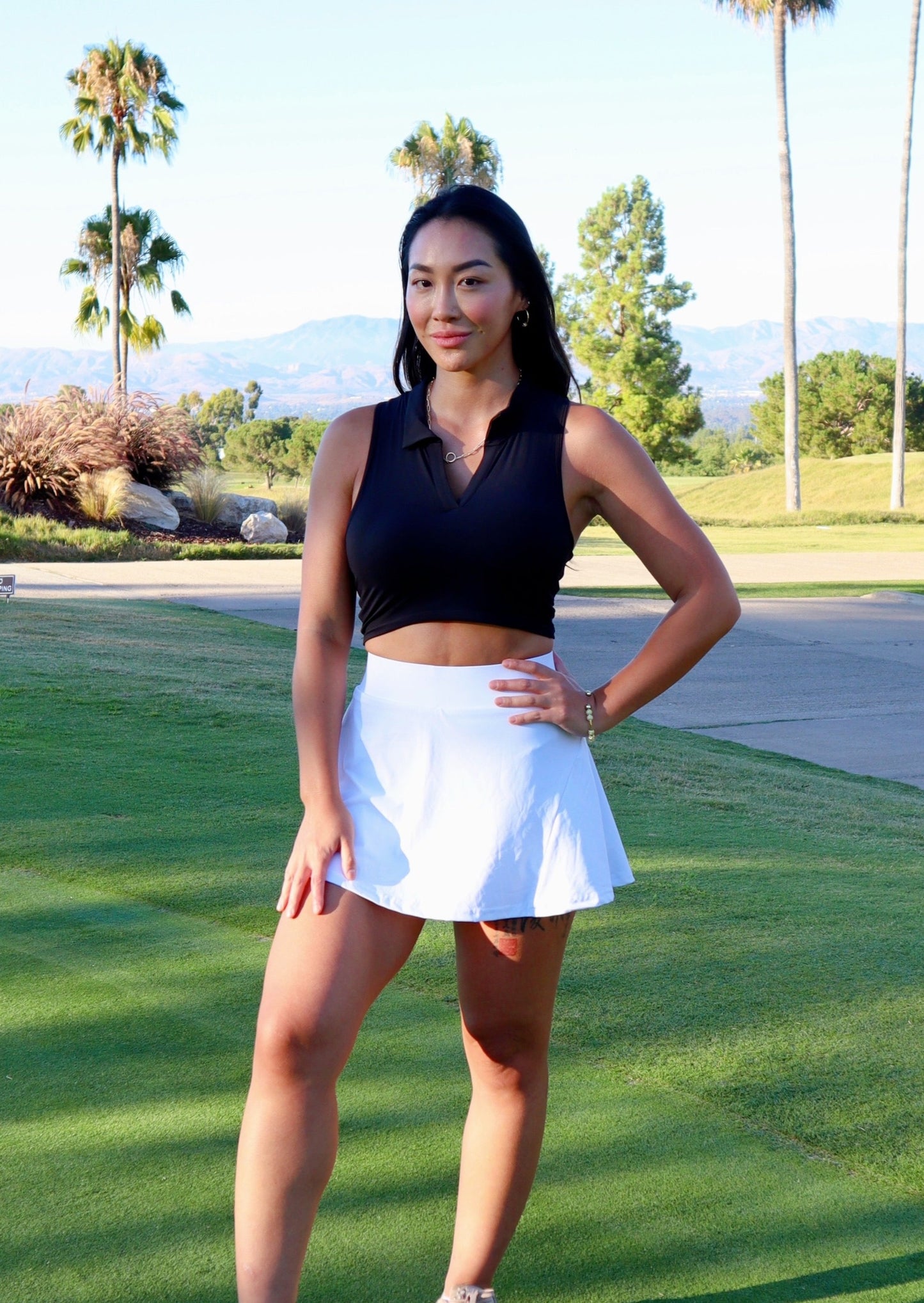 Evelina Chiang x Sirious Tennis Skirt - White (3-Pocket Design)