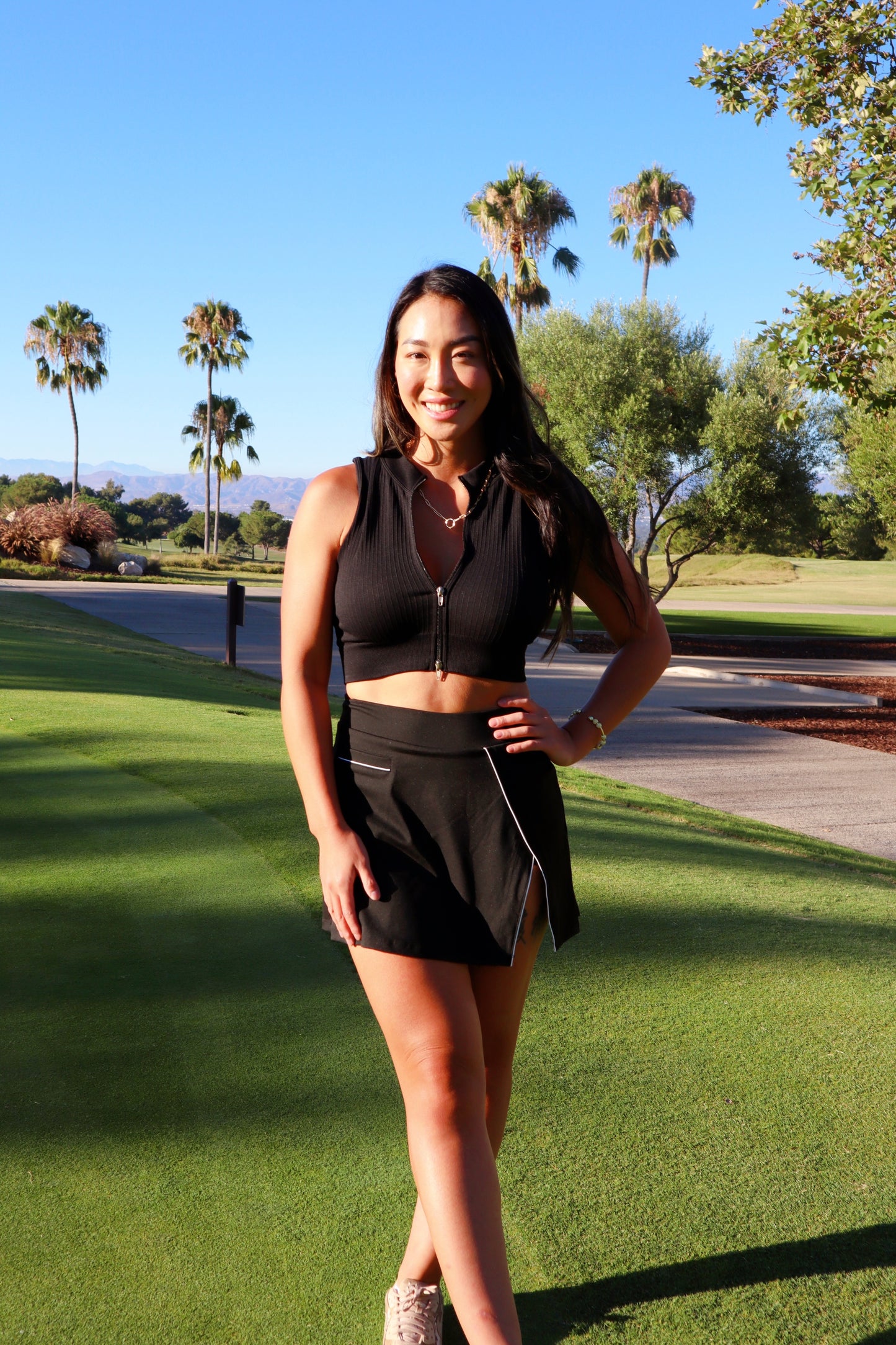 Evelina Chiang x Sirious Golf Skirt - Black (2-Pocket Design)