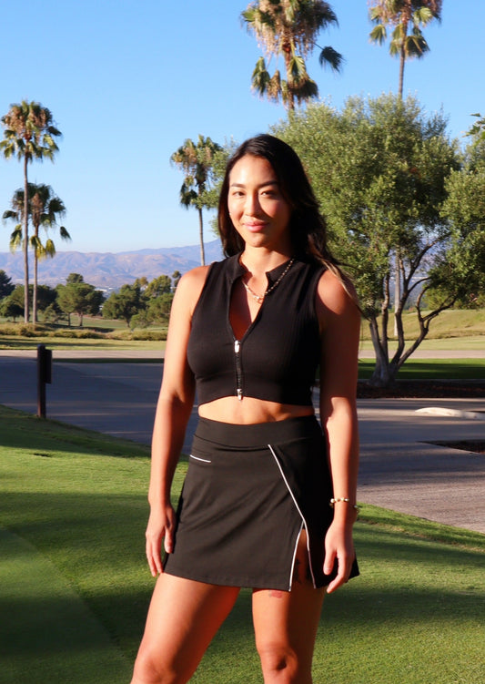 Evelina Chiang x Sirious Golf Skirt - Black (2-Pocket Design)