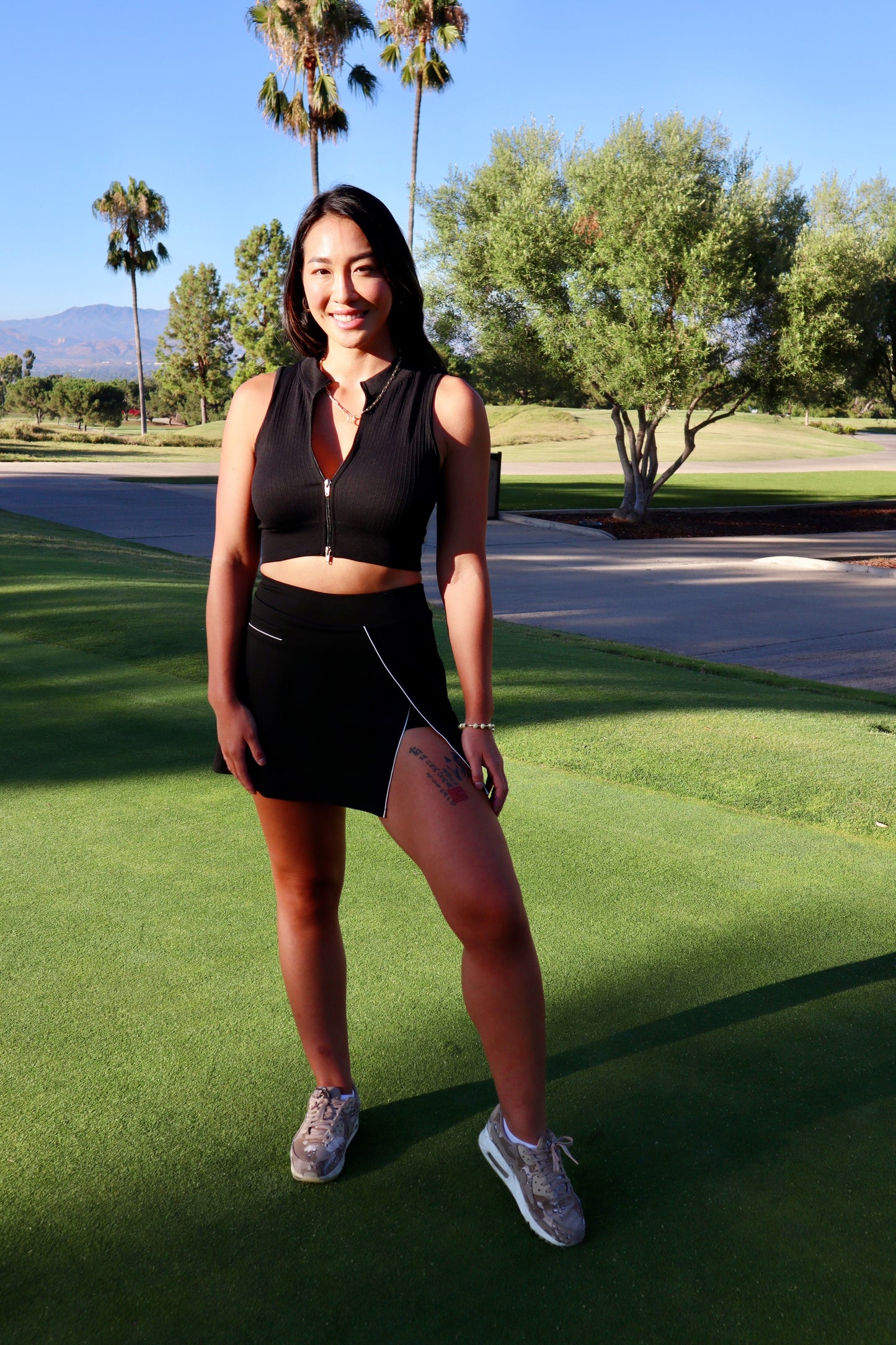 Evelina Chiang x Sirious Golf Skirt - Black (2-Pocket Design)