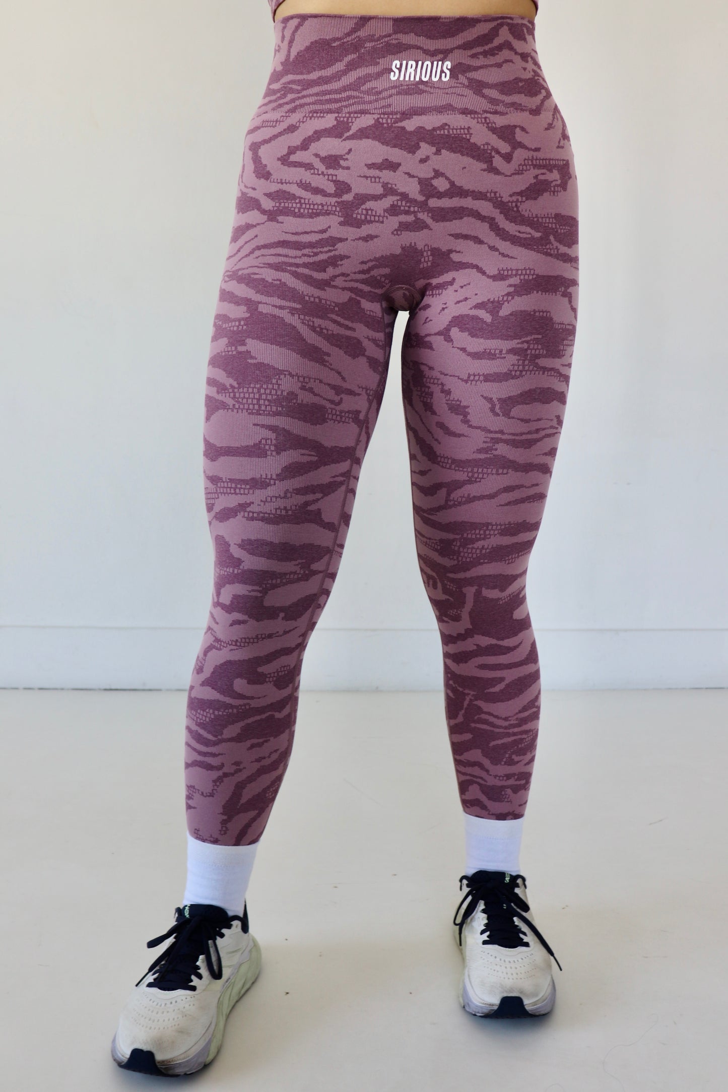 Instinct Seamless Animal Leggings - Zebra Mauve