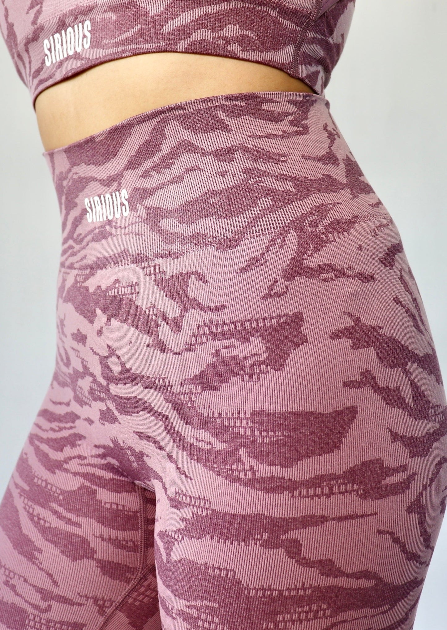 Instinct Seamless Animal Leggings - Zebra Mauve