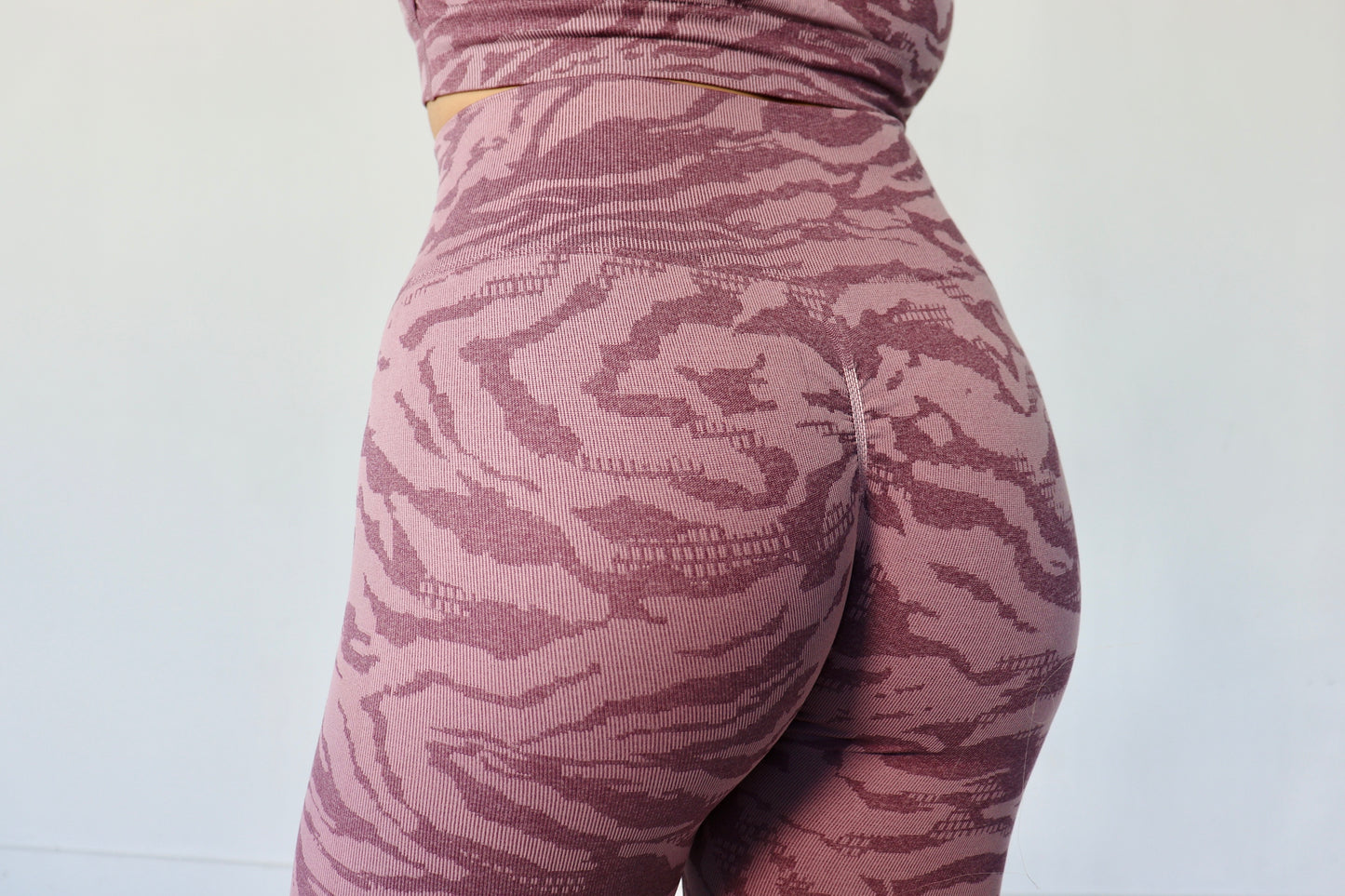 Instinct Seamless Animal Leggings - Zebra Mauve