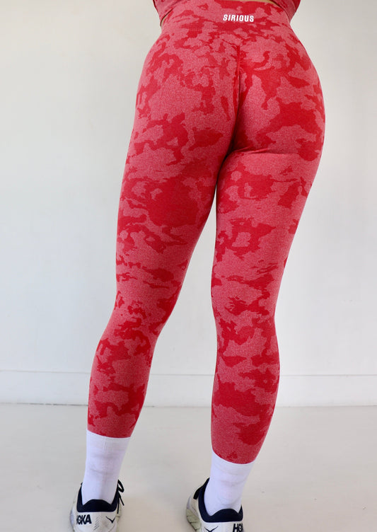 Instinct Seamless Animal Leggings - Inferno Red