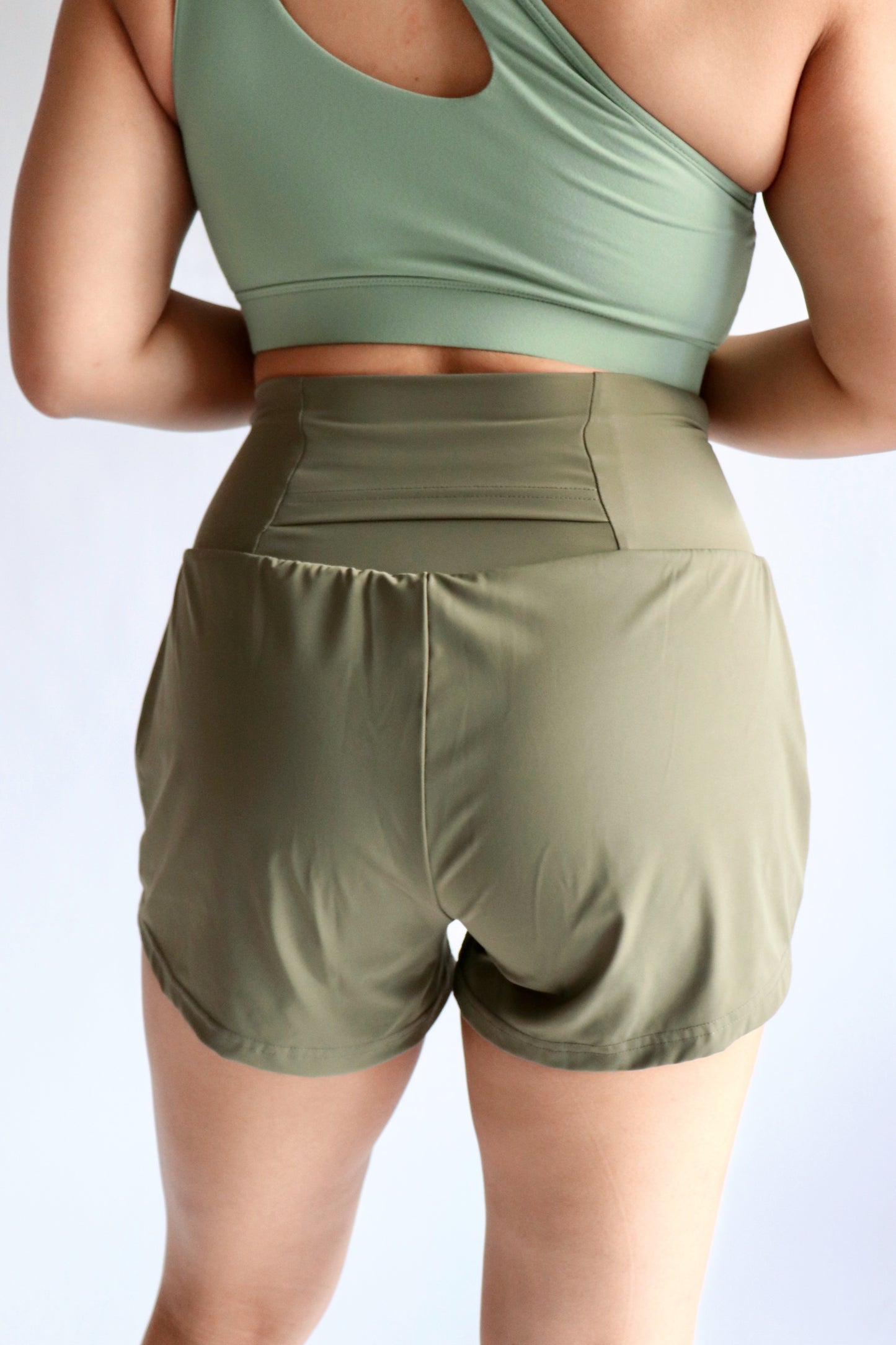 Marathoner 2-in-1 Shorts - Olive Green