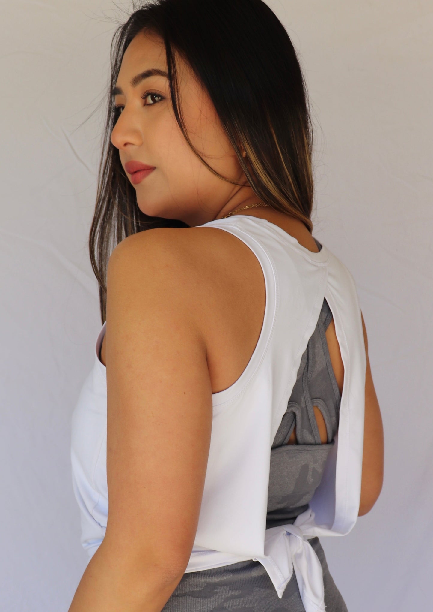 Tie-Back Training Tank - White