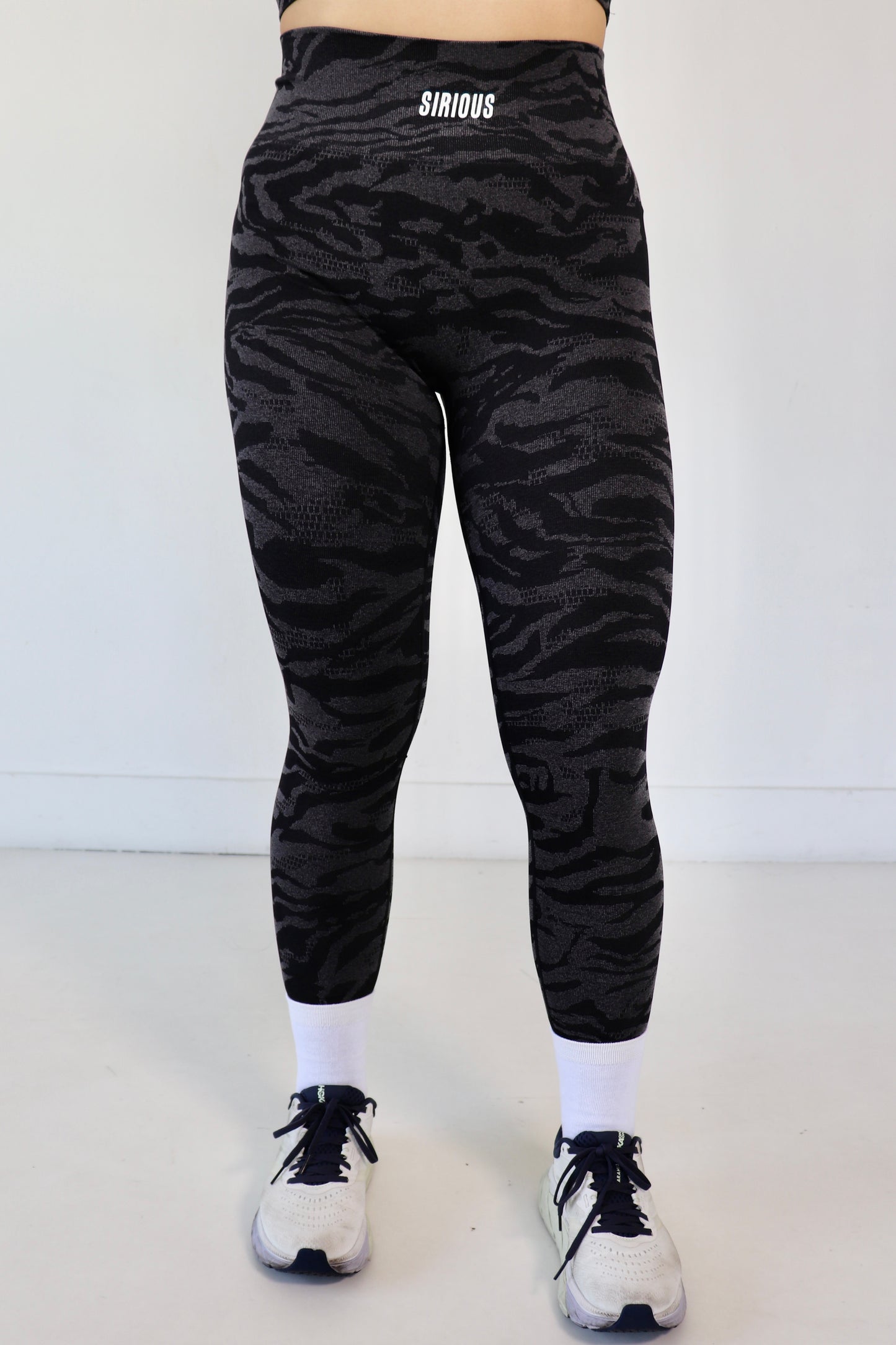 Instinct Seamless Animal Leggings - Zebra Black