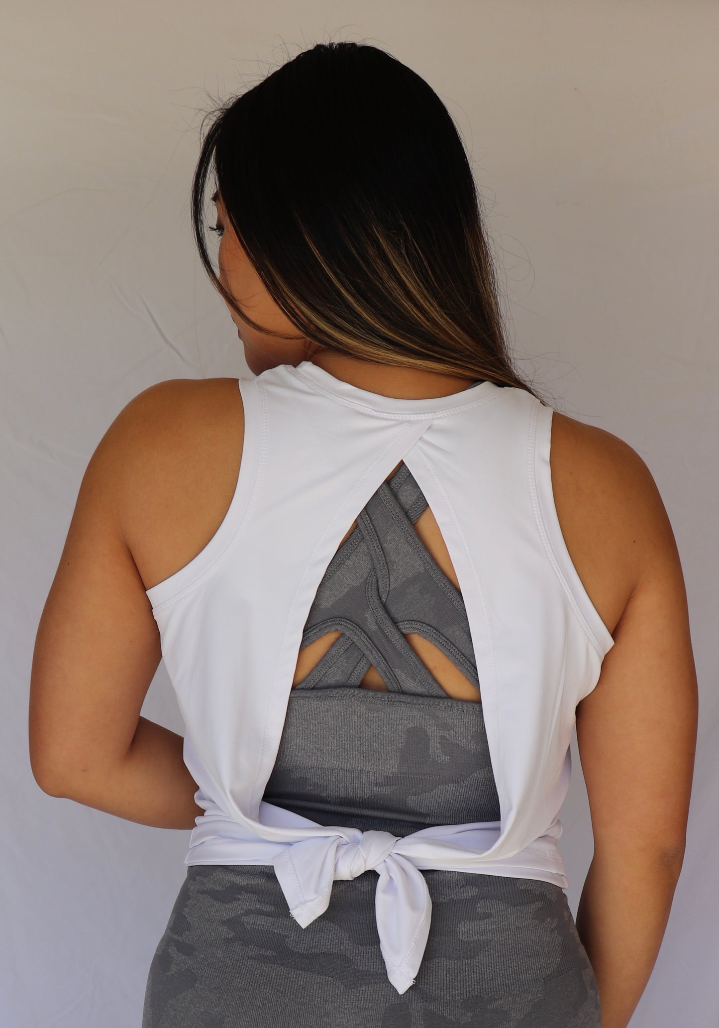 Tie-Back Training Tank - White