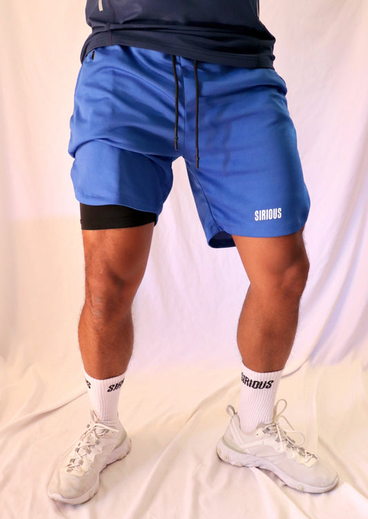 Focus 2 In 1 Shorts - Navy Blue