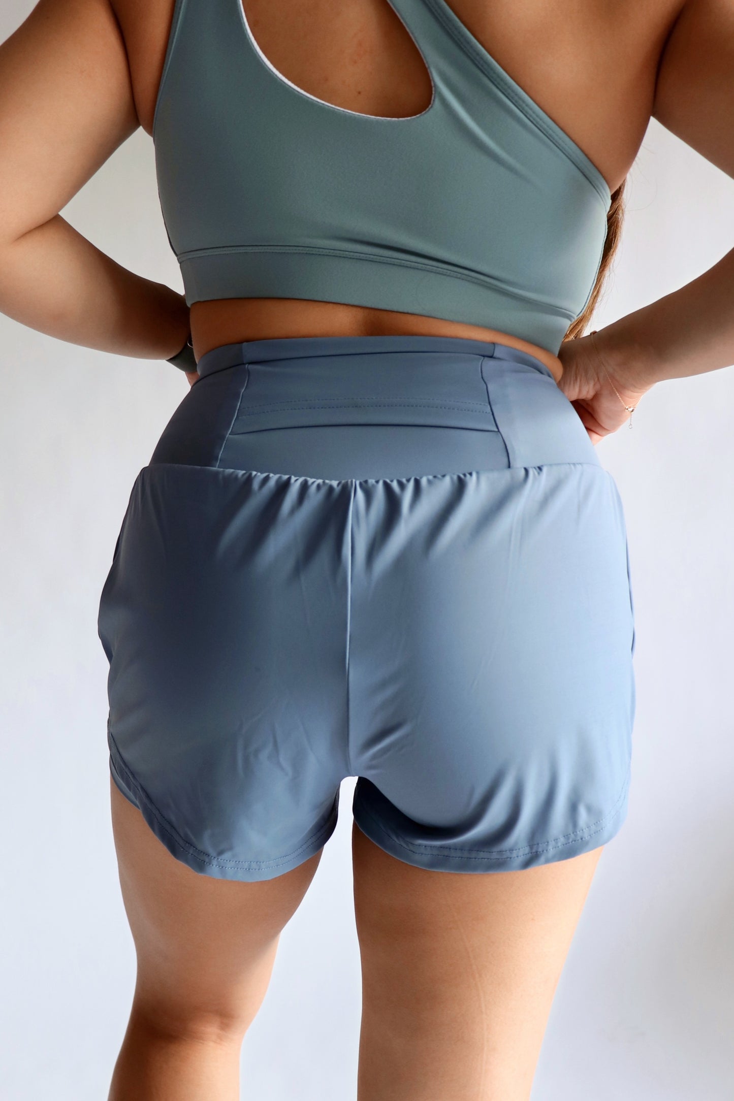 Marathoner 2-in-1 Shorts - Steel Blue