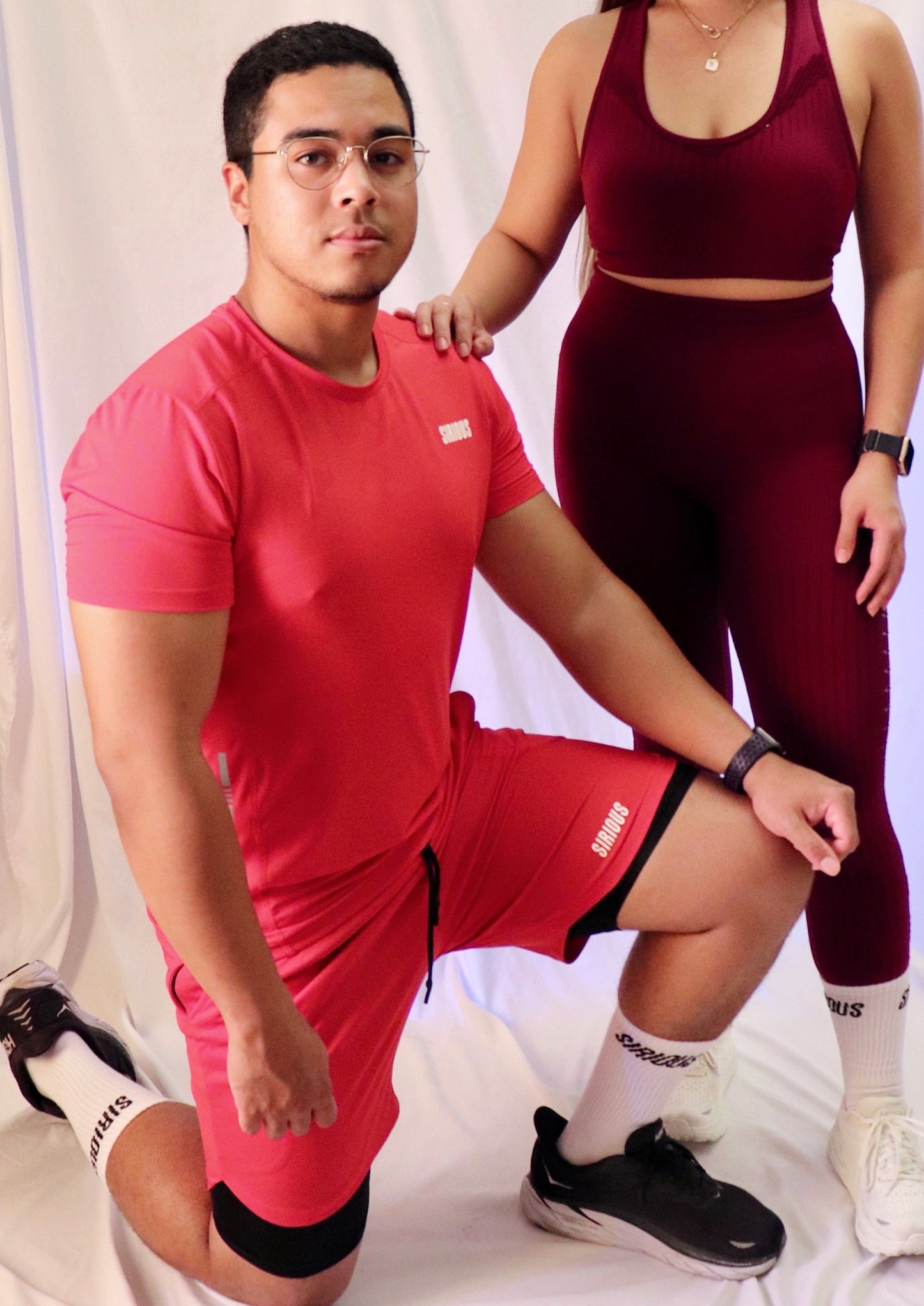 Focus 2 In 1 Shorts - Red